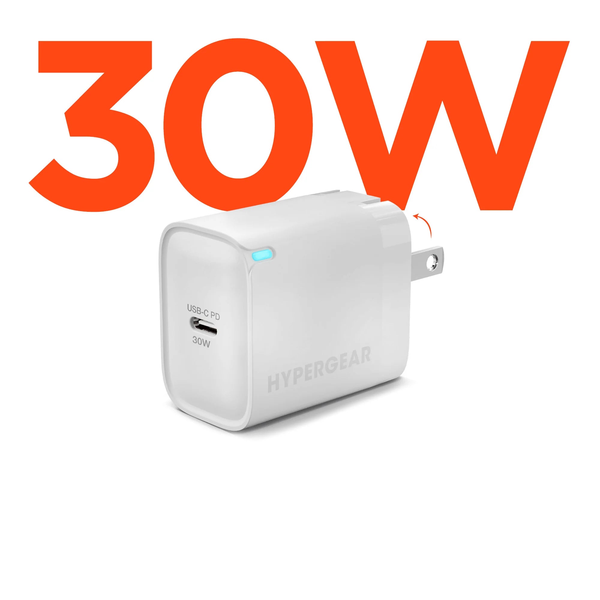 Hypergear 30W USB-C PD Fast Wall Charger with PPS