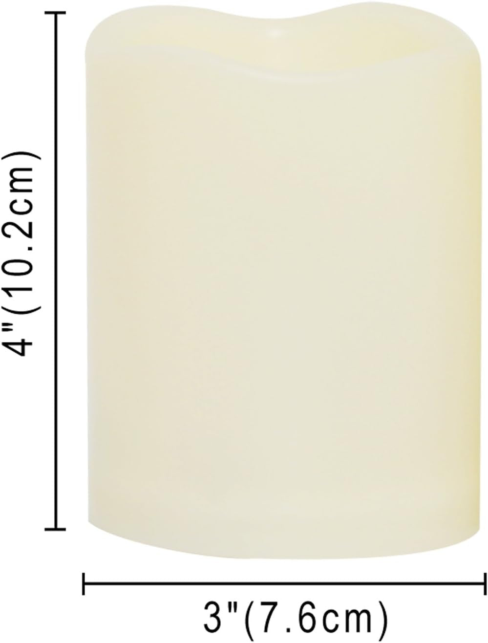 Outdoor Waterproof Battery Operated Flameless LED Pillar Candles | 3 PCS